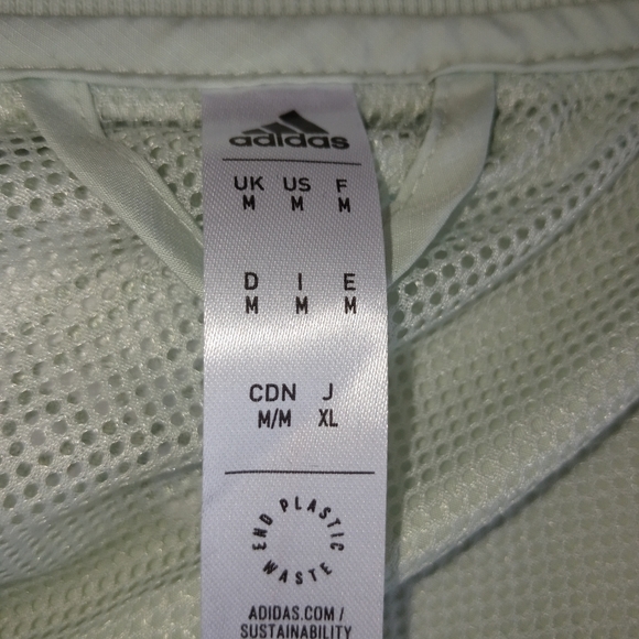 ADIDAS men's aeroready giant logo jacket size medium green - Picture 8 of 10